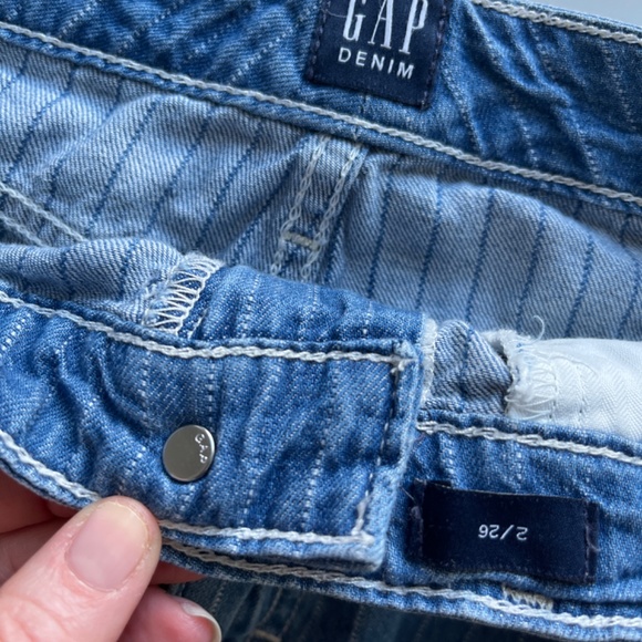 Ticking striped carpenter denim skirt - Picture 5 of 5